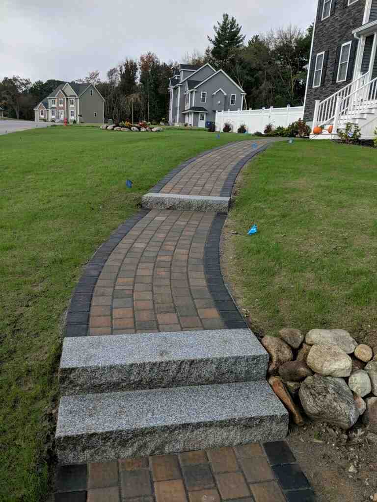brick stairs walkway - brick stairs and walkway