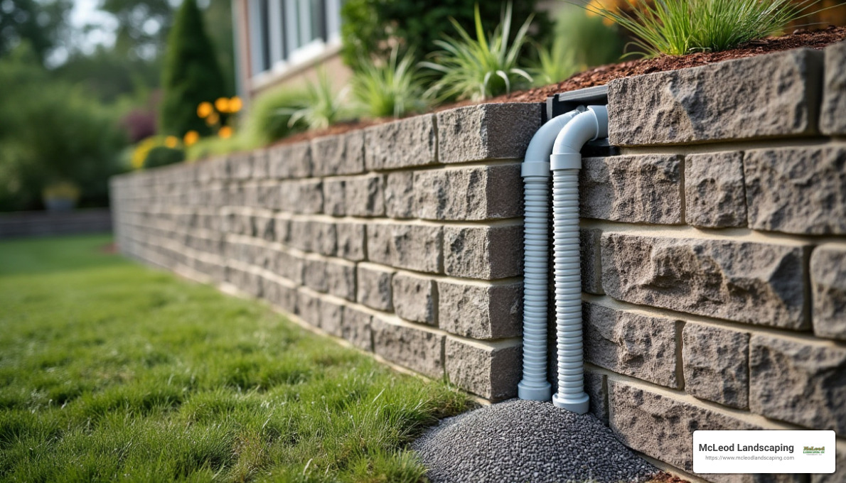 Retaining Wall Drainage Solutions - garden wall retaining