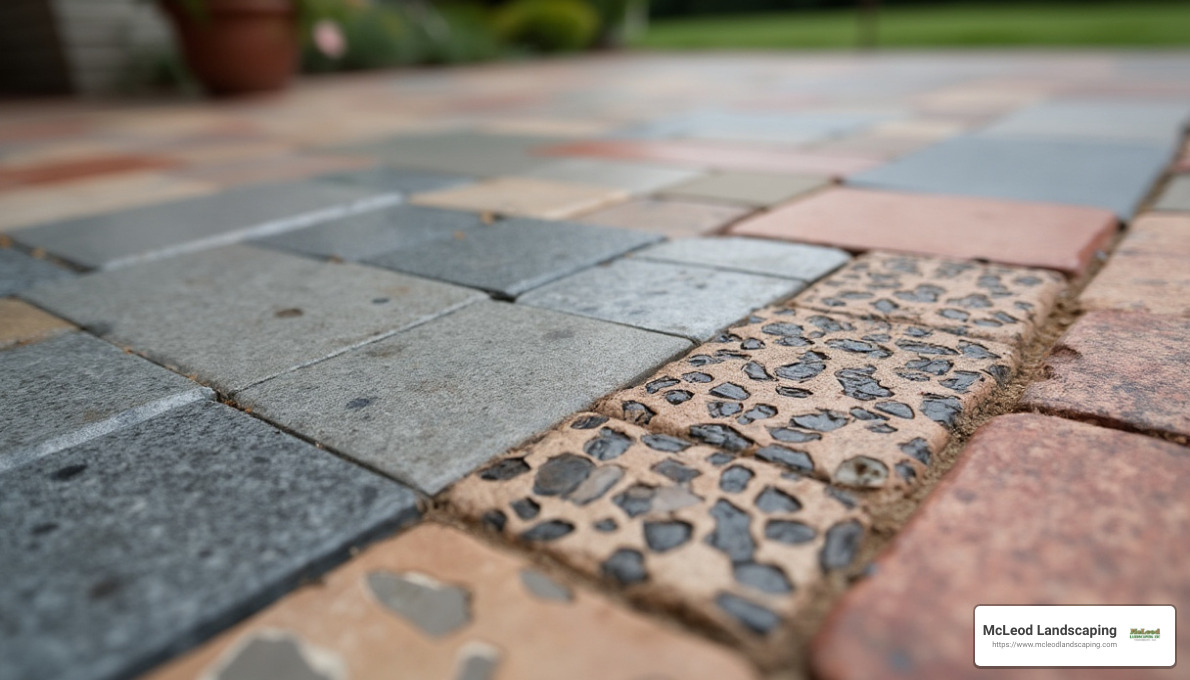 Stamped concrete patterns - concrete patio ideas