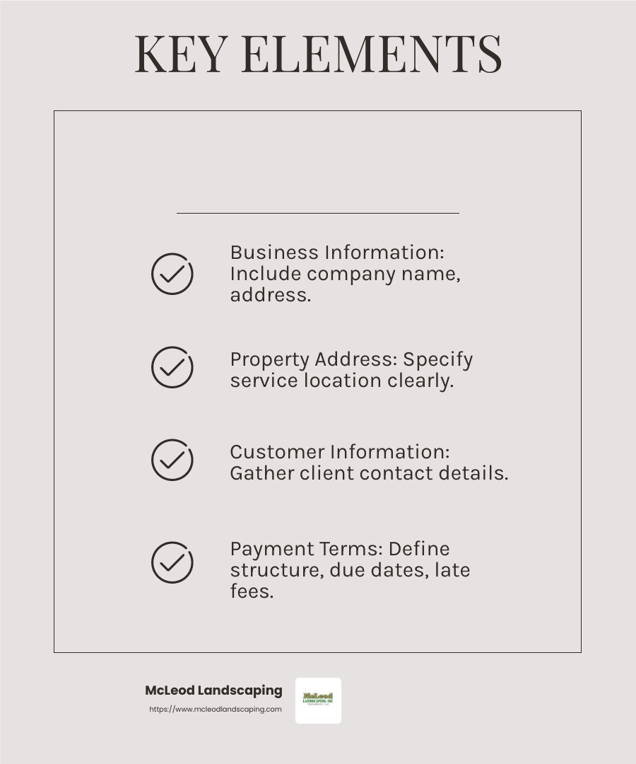 Key Elements of a Snow Plowing Contract - commercial snow plowing contracts infographic checklist-light-beige