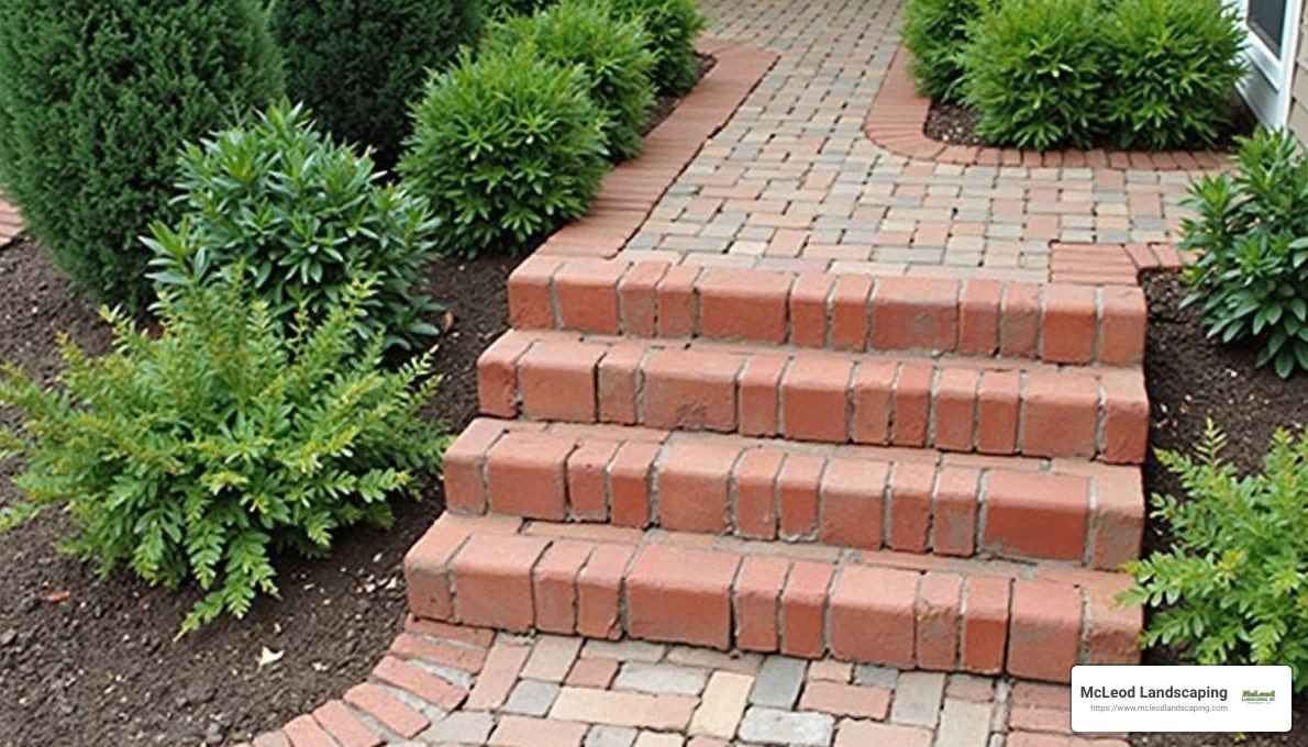 McLeod Landscaping Elevate Your Home&#8217;s Entrance with These Brick Stair Ideas