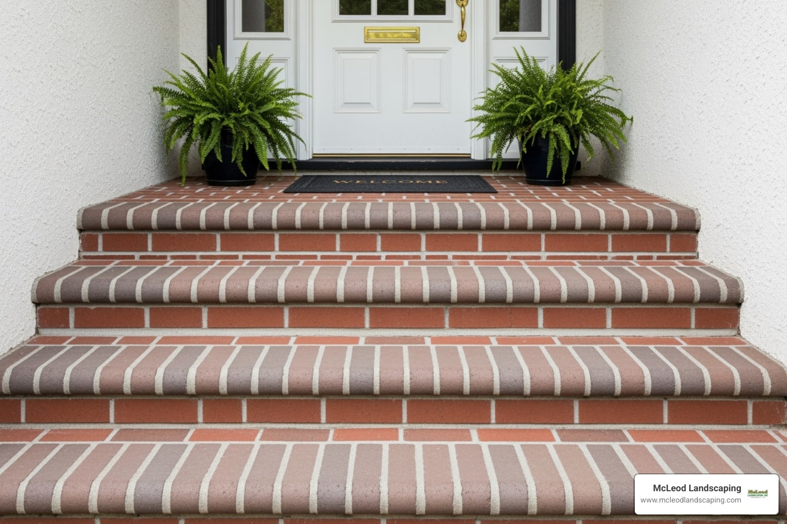 McLeod Landscaping Transform Your Entryway: DIY Brick Veneer for Stunning Steps