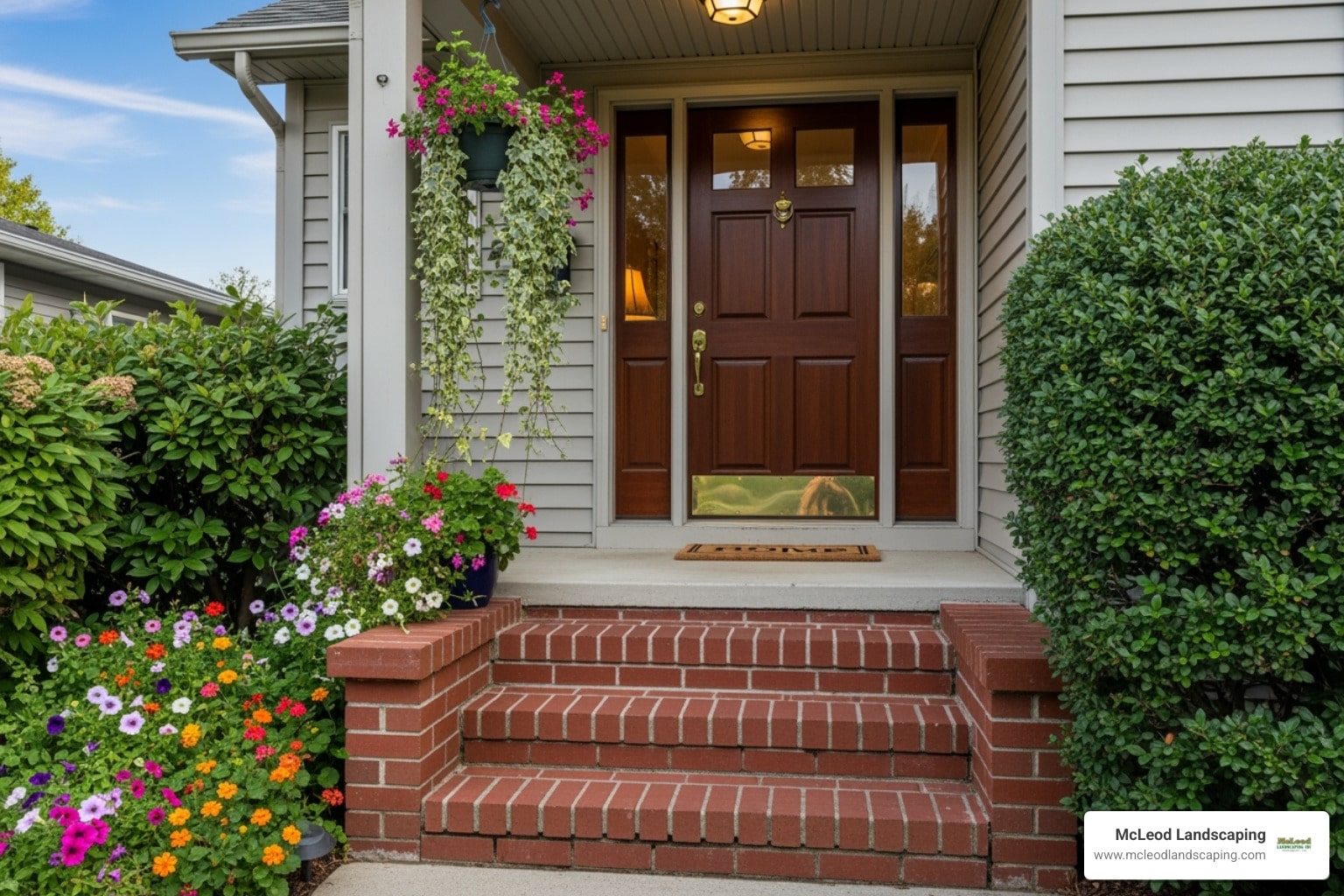 McLeod Landscaping Step Up Your Home How to Build Beautiful Brick Door Steps