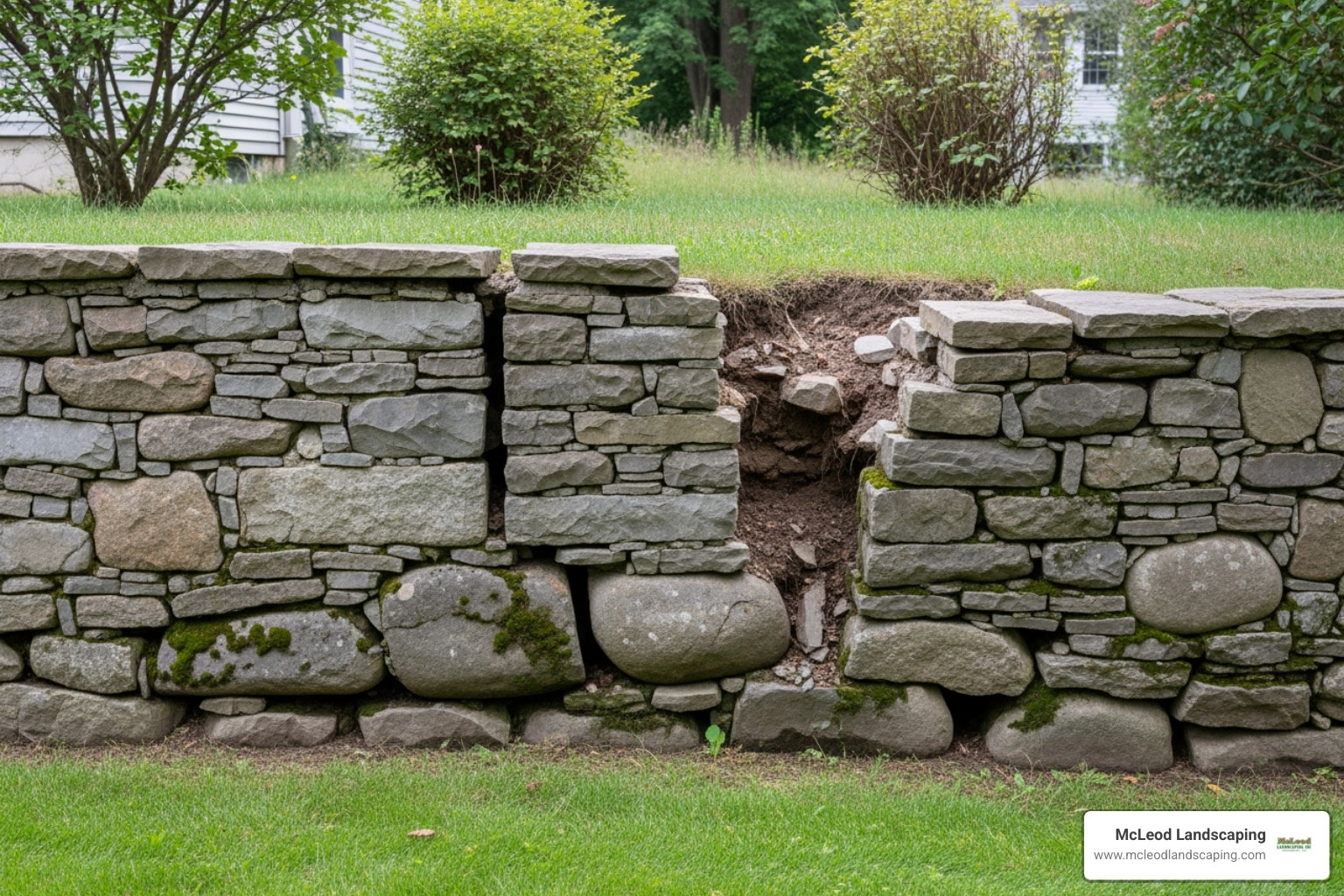 McLeod Landscaping Don&#8217;t Let Your Wall Crumble: Easy Steps to Retaining Wall Repair